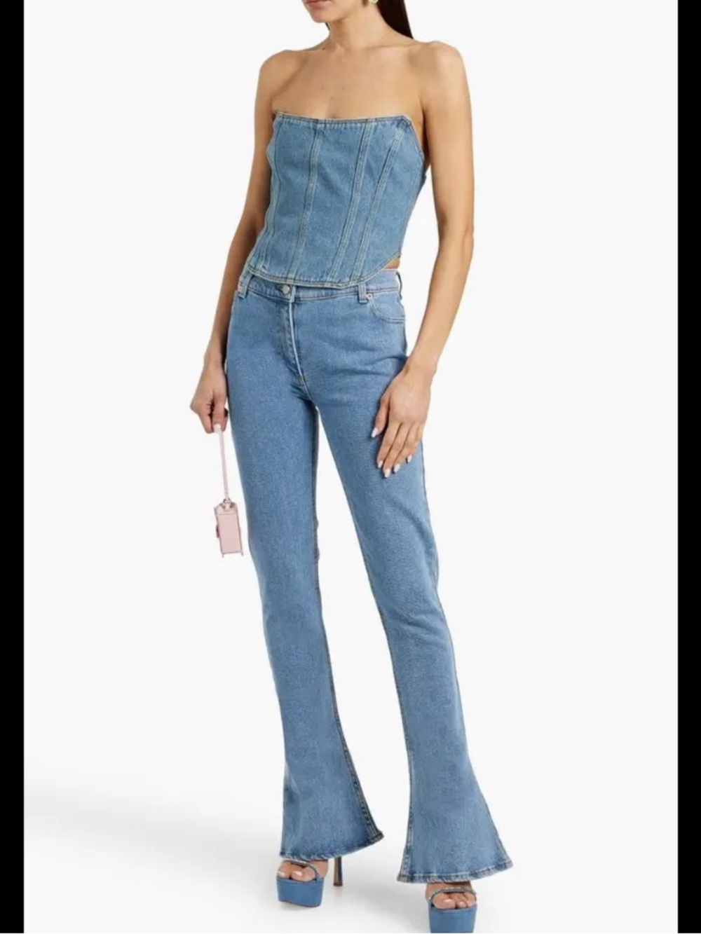 Magda Butrym High-Rise Light Blue Flared Women’s Jeans
